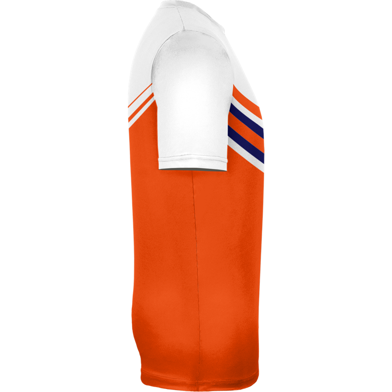 White & Red Colrblock Design Tennis Wear T-Shirt