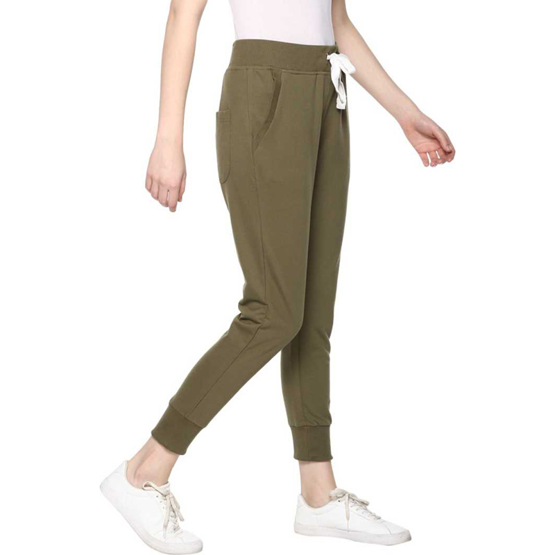 Green Sli Fit Running Jogger Pants
